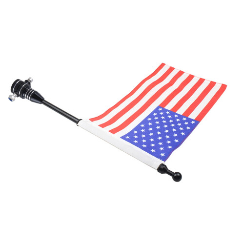 Motorcycle Flagpole Mount Outdoor Flag Holder with Base 2