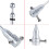 Motorcycle flagpole mount for outdoor flags with base 5