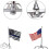 Motorcycle flagpole mount for outdoor flags with base 8
