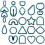 Polymer Clay Earring Cutters Set 24 Pieces 5