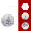 Purple Ceramic Snowy Pine Tree Ornament 1 Piece 4