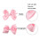 Satin Bow for Girls 3 Inch 2 Pieces White 3