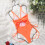 Women's one-piece swimwear orange medium 5