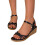 Women's Casual Wedge Gladiator Sandals Black Size 39 4