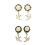 Vintage Sparrow Dangle Ear Tunnels White 16mm 5