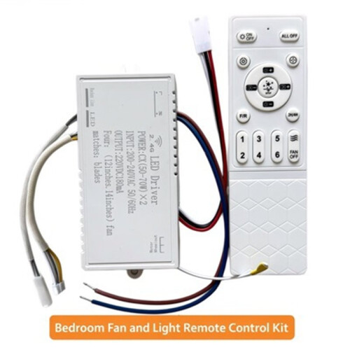 Ceiling Fan Light Remote Control Dimmable Controller Driver Remote 22V 70W 2.4G Inverter 6-Speed Universal Type 1