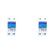2X Méadar Fuinnimh Nialasach Athshocraithe Céim Aonair Din Iarnróid AC220V Kwh Méadar Ídiú Cumhachta Reatha Voltais A