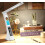 Foldable desk lamp LED night light with LCD screen in brown with a motif 5