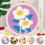 Punch Needle Embroidery Kit Flower Design 8 inch 6