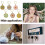 Flower Stitch Markers Alloy Enamel 12 pcs 6