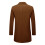 Men's Wool-Blend Casual Overcoat Brown L 3