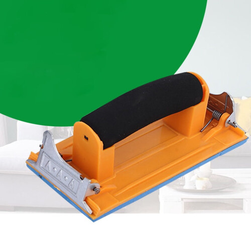 Hand Sander with Sponge Handle and Sandpaper Holder 1