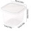 50Pcs 400mlClear Plastic Dessert Cups with Lids Reusable Square Cupcake Containers Single Serve Sealed Mousse Cake Boxes 7