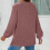 Women's quilted V-neck blouse solid color long sleeve 5