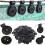 100PCS Black Plastic Net Clips - for Shade Cloth & Garden Netting Fixing 2