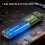 EDC Flashlight Rechargeable LED Flashlight with Digital for Home Camping,Emergency Pocket Display Light 8