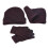 Ensemble bonnet d'hiver en maille Cheers avec cache-cou et gants 2