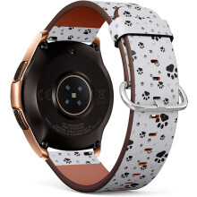 Kompatibilis a Samsung Galaxy Watch (42mm) okosórával - Gyorsan kioldható bőrszíj csuklópánt csere - Mancs