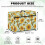 Sunflower Musical Note Sewing Machine Cover with Handle for 8