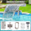 Above Ground Pool Waterfall Fountain Adjustable Clamp Attachment, Smooth Flows 6