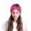 Women's Crochet Headband Solid Color Warm Bulky One Size 2