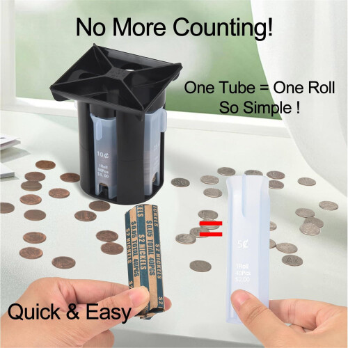 Coin Counter and Sorter Machine with 80 Wrappers 2