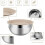 31Pcs Stainless Steel Mixing Bowl Set with Lids Nesting Prep Salad Baking 2