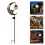 Moon Solar Stake Light Waterproof Crackle Glass Globe Pathway Decor 2