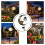 Moon Solar Stake Light Waterproof Crackle Glass Globe Pathway Decor 8