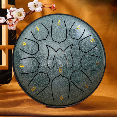 Steel Tongue Drum D Major 11 Notes 6 inch 2