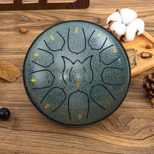 Φορητό κρουστά διαλογισμού Steel Tongue Drum 11 τόνων 2
