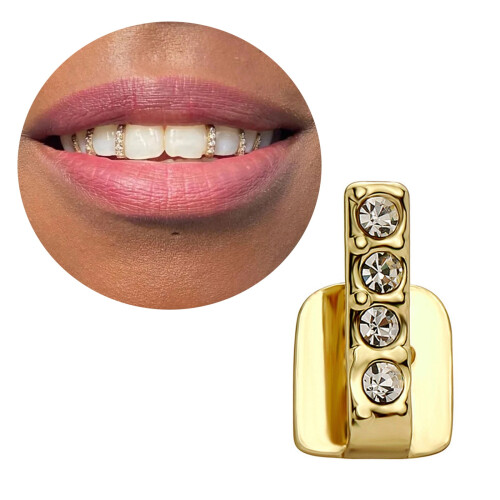 Teeth Grillz Elegant Single or Double Tooth Cap 1