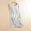 Dames gestreepte pyjamajurk loungewear grijs XXL 2