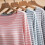 Dames gestreepte pyjamajurk loungewear grijs XXL 5