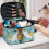 Cosmetic Travel Bag Polyester Double Zip 1 Pack 5