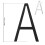 Aluminum Floating House Numbers 3 Inch 3
