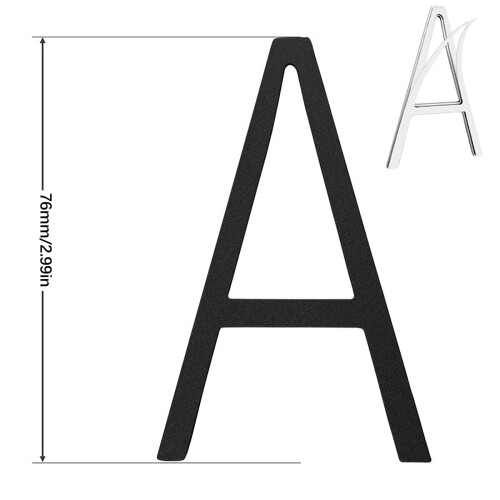 Aluminum Floating House Numbers 3 Inch 2