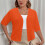 Women's Oversized Solid Cardigan Short Sleeve Open Front 3