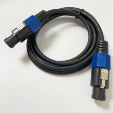 10m Audio Cable Speakon Male to Male Cable Professional Copper Cord DJ Speaker Cable Wire 10m with Twist Lock