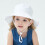 Barnhatt Sommar Solskydd Bred Brättad Strandkeps 6
