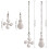 Bronze ceiling fan pull chain extender 12 inch 8