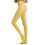 Women's Semi-Opaque Solid-Color Footed Tights Yellow 2