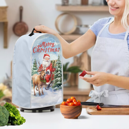 Blender Covers 1Pcs Coffee Machine Dust Cover Polyester Protective for Home Kitchen Multifunctional 2