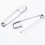 Stainless Steel Safety Pins Silver 2 Pack 5