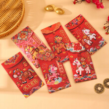 Chinese New Year Red Envelopes Hong Bao 6PC