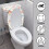 Easter Egg Confetti Toilet Top Cover Set Polyester Stretch 3