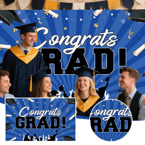 Graduation Party Decoration Perimeter Background 1