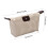 Sminkväska Nylon Randig Beige 3