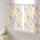 Sheer Curtains Grey Yellow Orange White 52x54 in Light 3