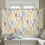 Sheer Curtains Grey Yellow Orange White 52x54 in Light 4